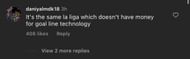 Fan comment #1